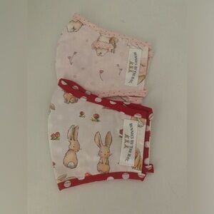 2 Bunnies By The Bay Kids Face Masks Harey & Blossom